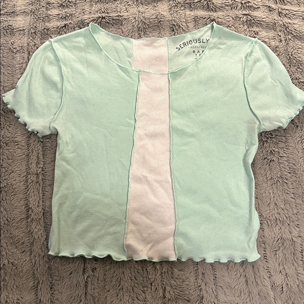 Seriously Ruched Mint Green Top